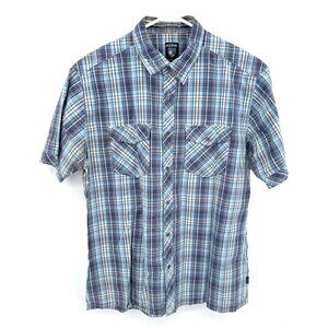 Kühl Men's Plaid‎ Short Sleeve Button Up Shirt Suncel Casual Wear Sz L